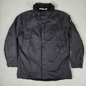 Victorinox Jacket Men's Large Full Zip Heavy Nylon Winter Black Multi Pocket